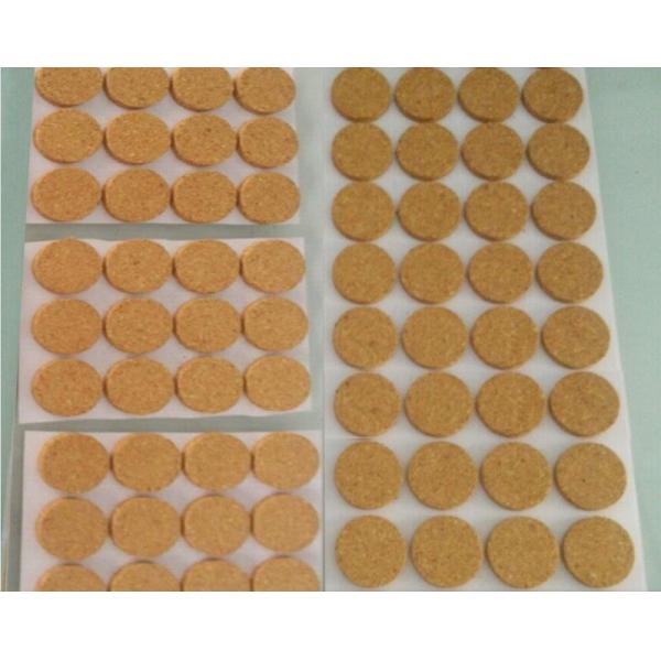 Hot Wholesale Price 25*25mm Better Housewares Protective Adhesive Cork Discs at Nature Color