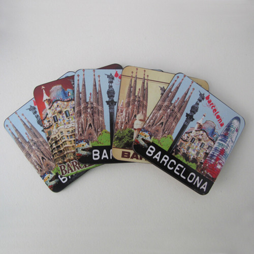 Hot Wholesale Square Shape cork coaster Customized size and printed logo for home and hotel