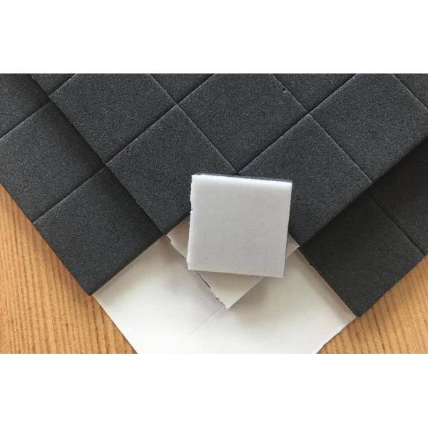 Hotsale 25x25x4MM Black Glass Protector Rubber Eva Pads for Glass Packing & Shipping by Sheet