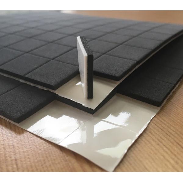 Hotsale 25x25x4MM Black Glass Protector Rubber Eva Pads for Glass Packing & Shipping by Sheet