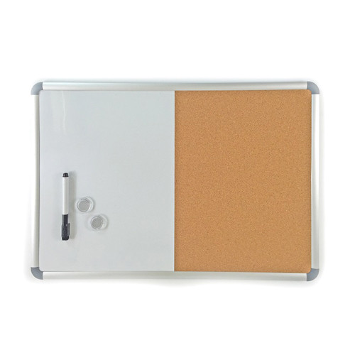 Magnetic white board +cork board Magnetic white board +cork board