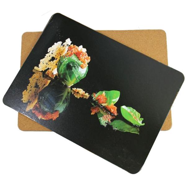 New Design for home/hotel Wooden cork placemat, Customized size and printed logo