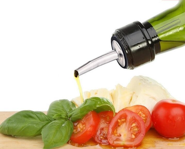 New Stainless Steel Liquid Pourer for Olive Oil Wine with Stainless Steel Cap, Good Quality and Competitive Price