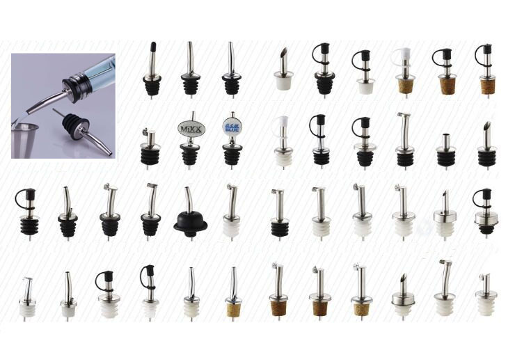 New Stainless Steel Liquid Pourer for Olive Oil Wine with Stainless Steel Cap, Good Quality and Competitive Price