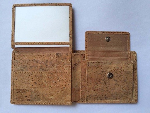 New style men cork wallet with coin box and card screen New style men cork wallet with coin box and card screen