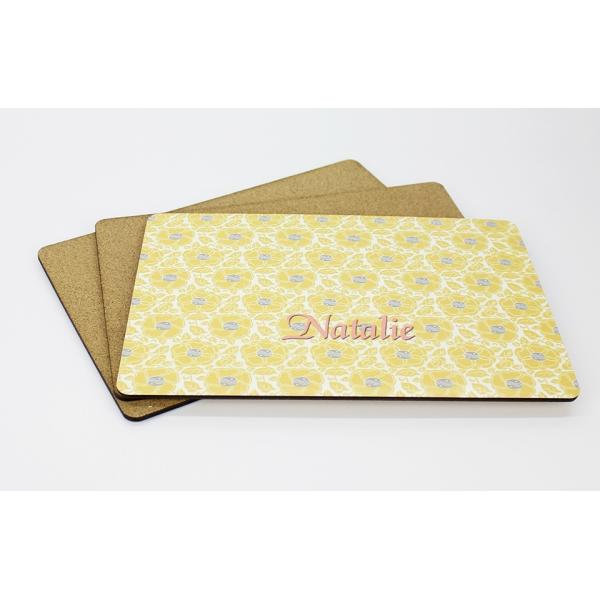 Personalized Printable Sublimation Blank Mdf Cork Placemat for Retail or Wholesale