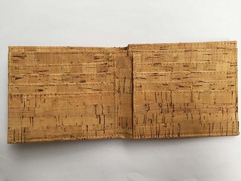 Popular Bifold men gender slim cork wallet 11x9cm with card and money slot Popular Bifold men gender slim cork wallet 11x9cm with card and money slot