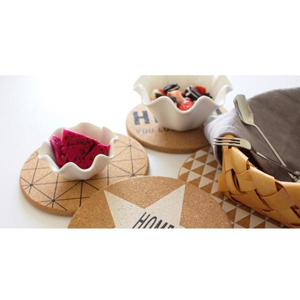 Popular Cork Coaster with silkscreen printed logo, customized size is available