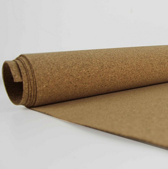 Popular Cork covering substrate/cork roll underlay,200kg/m3-300kg/m3 ,good sound and heat insulation