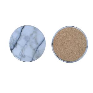 Popular Good Quality Anti Slip Marble Stone Coaster Customized Size and Printed Logo Popular Good Quality Anti Slip Marble Stone Coaster Customized Size and Printed Logo