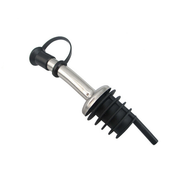 Popular wholesale Stainless Steel Pourer with Cork for Ceramic/Olive Oil bottle