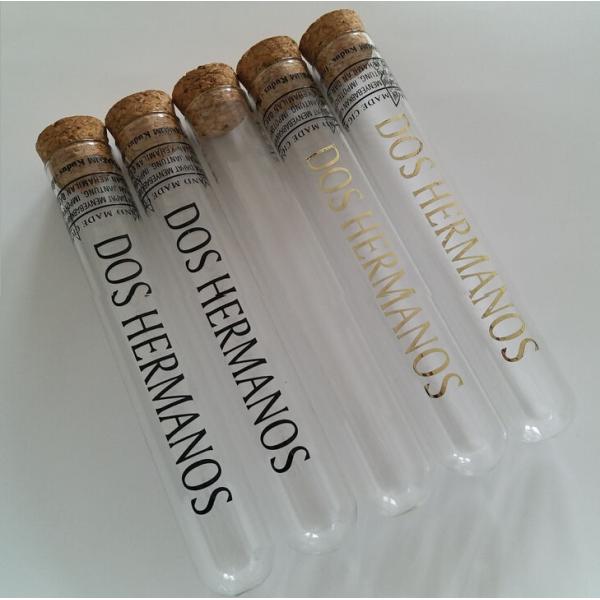 Printed 10*100mm Test tube with cork top Printed 10*100mm Test tube with cork top