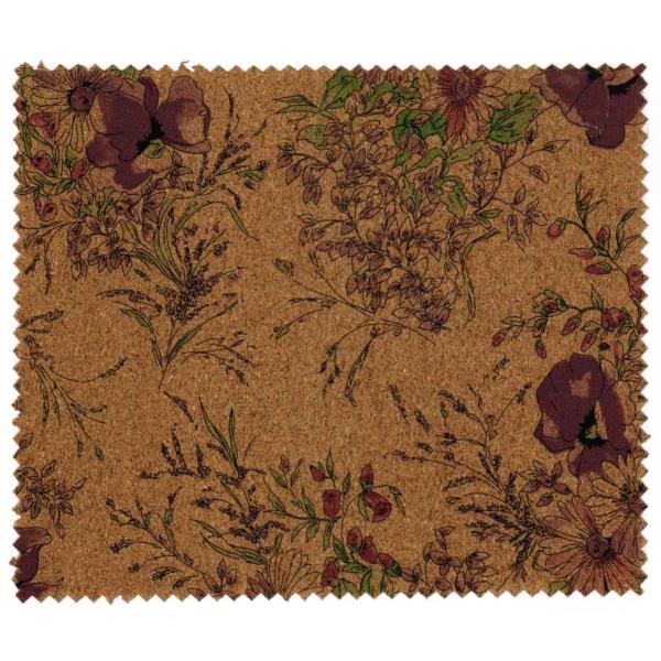 Promotional Nature Cork Fabric/Leather for bag and shoes making with PU backing,waterproof and dust resistance