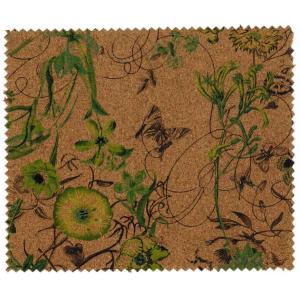 Promotional Nature Cork Fabric/Leather for bag and shoes making with PU backing,waterproof and dust resistance