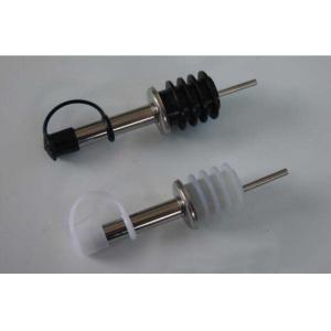 Promotional Stainless Steel Pourer for Olive Oil Bottle with Plastic White or Black Cap Promotional Stainless Steel Pourer for Olive Oil Bottle with Plastic White or Black Cap