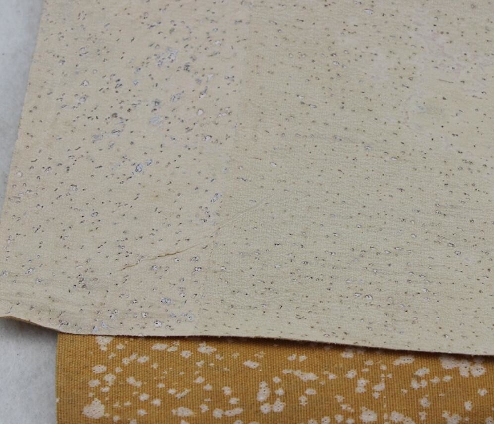 Promtional 1.4m Width Colored Cork Fabric in Nature Color for Shoes