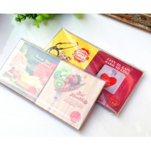 PVC box packaging Wooden cork coaster Customized size and printed logo for home and hotel PVC box packaging Wooden cork coaster Customized size and printed logo for home and hotel