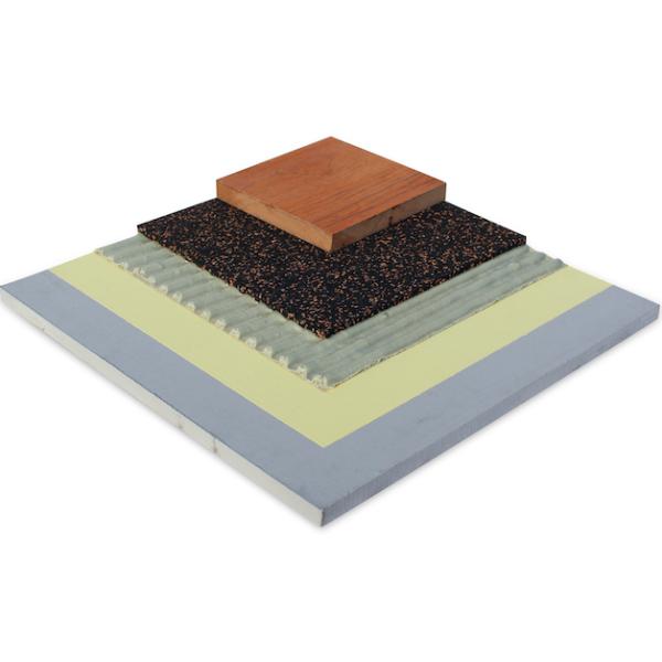 Recycled Rubber Corks Roll Flooring Underlay, Sound Insulation and Soundproof , Customized Size