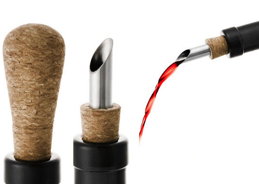 Stainless Steel Bottle Pourer Spout Dispenser Olive Oil Liquor Bottle with Cork Stopper