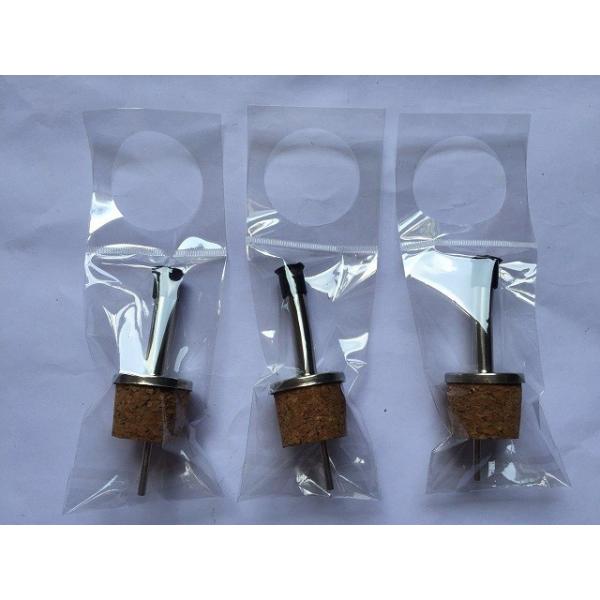 Toprated Stainless Steel Pourer with Cork for Ceramic/Olive Oil bottle