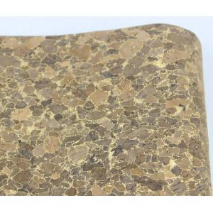 Wholesale 1.35m Width Nature Cork Fabric/Leather with Dark and Golden Color for Sofa, Phone Cover Making