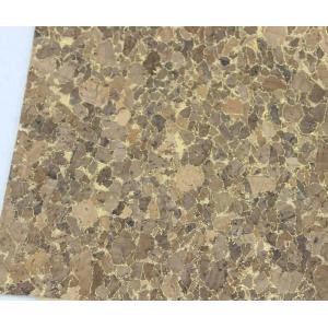 Wholesale 1.35m Width Nature Cork Fabric/Leather with Dark and Golden Color for Sofa, Phone Cover Making
