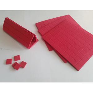 Wholesale 25x25x4MM Red Rubber +1MM Cling Foam of Glass Protective Red EVA Spacer separator protector pads By Sheet Wholesale 25x25x4MM Red Rubber +1MM Cling Foam of Glass Protective Red EVA Spacer separator protector pads By Sheet