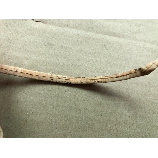 Wholesale Factory Pirce High quality 1mm Width Colorful Soft 100% Flat Cork Cord for Accessory