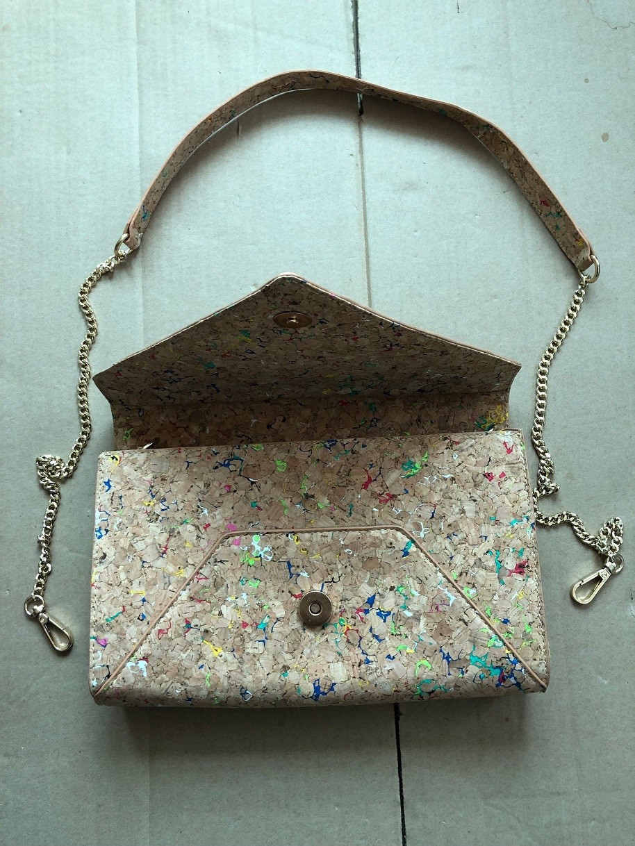 Wholesale Ladies Faction Shoulder Bag with Eco Cork at Customized Size