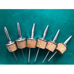 Wholesale Price 304 Stainless Steel Pourer Spout with Cork Stopper for 27.5mm bottle