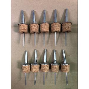 Wholesale Price 304 Stainless Steel Pourer Spout with Cork Stopper for 27.5mm bottle