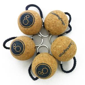 Wholesale Price 50mm Cork Ball Floating Key Chain with Navy Roper and Custom Printed Logo Printing Wholesale Price 50mm Cork Ball Floating Key Chain with Navy Roper and Custom Printed Logo Printing