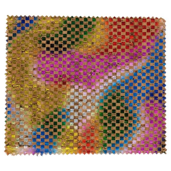 Widely used Coloredful cork fabric sheet for Shoe Heel/Phone Cover with TC backing